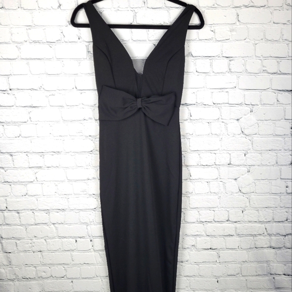 NWT Windsor Size XS Black Formal Dress With Bow - Picture 5 of 10